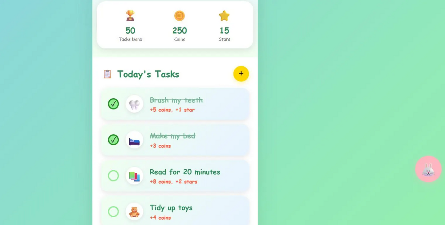Fun Task Organizer Game Template for Kids, Canva template game, Kids daily task, Rewards for kids, Resell planner